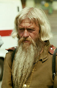 ПаломникA pilgrim at a religious cathedral in Moscow