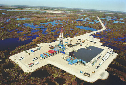 Drilling rig in Western Siberia