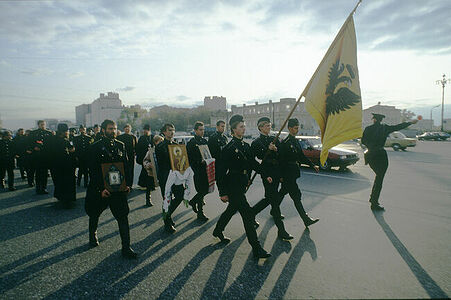 National Patriotic MEMORIAL Front in Moscow.March along the Garden Ring